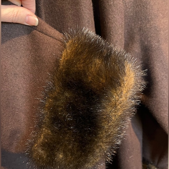 014. JP 1893 Plus Size Women’s Hooded Dress Coat Brown 18WP - Picture 6 of 11